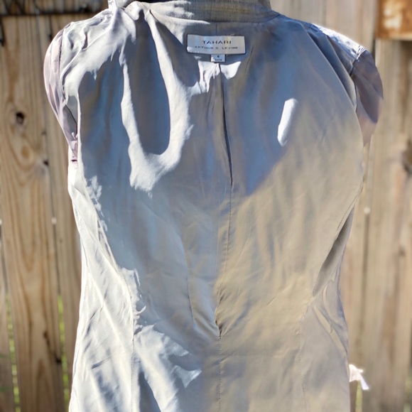TAHARI 2 Button Blazer in Gray size 6 - Picture 7 of 8
